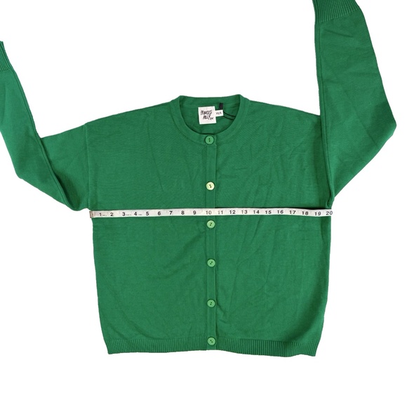 Princess Polly Green Knit Cardigan Sweater Size XS/S Button Front Stretch NWT - Picture 6 of 11